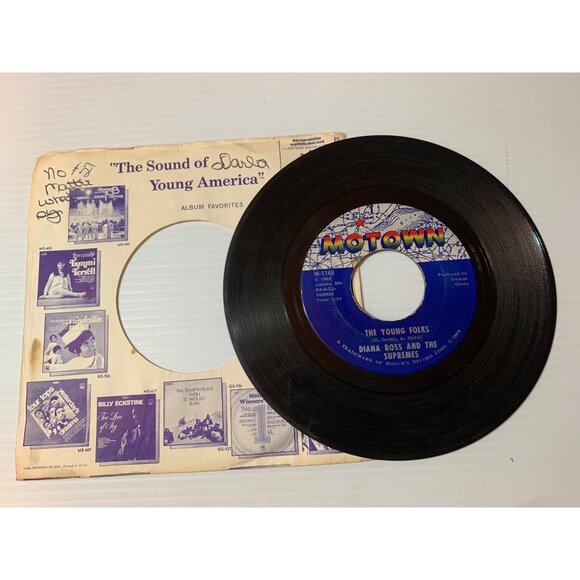 Diana Ross & The Supremes 45 RPM Vinyl Record "No Matter What Sign You Are" & "T - Picture 5 of 5